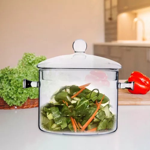 Miniatura 4 de Olla De Vidrio  Cocción Para Estufa